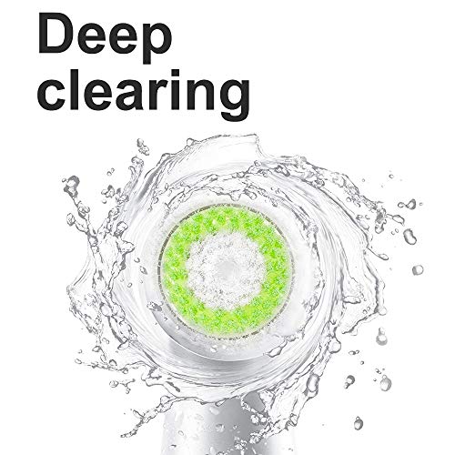 Brush Head Replacements Compatible with Clarisonic Mia 1, Mia 2, Mia Fit, Alpha Fit, Smart Profile Uplift and Alpha Fit (4Packs(Blue+Black+Green+Pink)) (4 Pack)