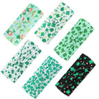 Kachanaa 6 Packs St. Patrick’s Day Headbands for Women Elastic Non-Slip Green Irish Shamrock Hat Hair Accessories for Party and Gifts for Girls Teens