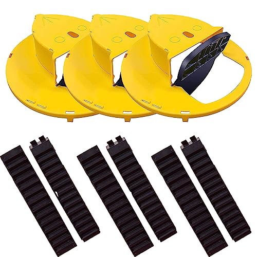 Mouse Trap - Safe & Sanitary Kill or No Kill - Humane Mouse Trap for House Indoor Outdoor Chipmunk Trap - Automatic Reset Flip - Multi Catch Mice Trap Compatible - Mouse Rat Trap Reusable (3 PCS)