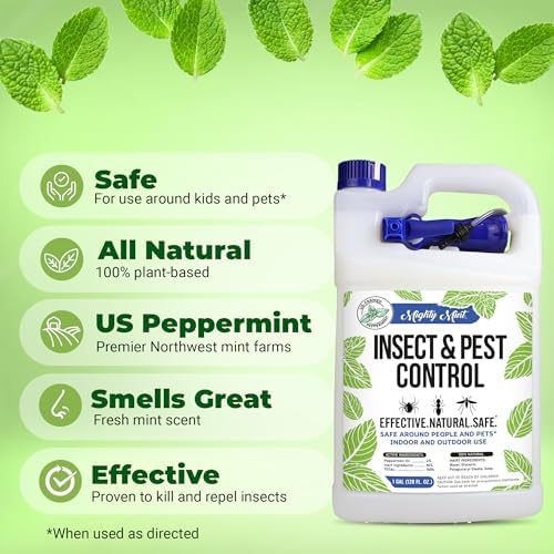 Mighty Mint Gallon (128 oz) Insect and Pest Control Peppermint Oil - Natural Spray for Spiders, Ants, and More