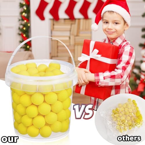 100 Rounds Refill Balls Ammo Compatible with Nerf Rival Gun, TiopLior Foam Bullet Ball Replacement Refill Pack Fit for Rival(HIR, High-Impact Rounds)