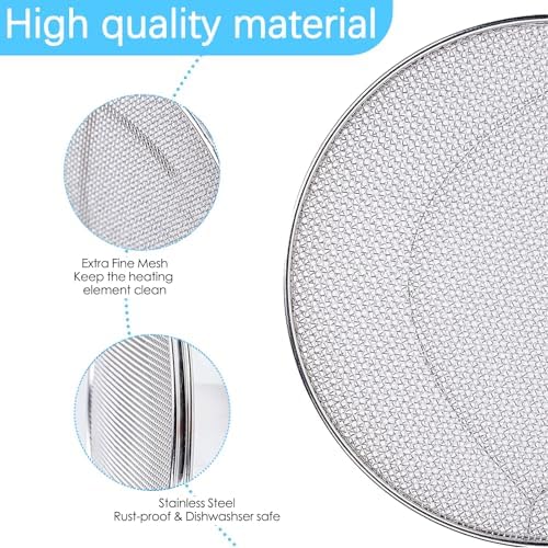 2PCS Replacement Splatter Shield for Ninja Foodi FG551,Foodi Grill Air Fryer Accessories,6-in-1 Indoor Grill for FG550, BG500A, DG551