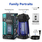 Bug Zapper Outdoor, Mosquito Trap for Indoors with Powerful 20W Bulb, Waterproof Fly Zapper, Electric Mosquito Killer for Home, Backyard, Patio (20, Volts)
