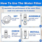 Replacement Filter for Breville Barista Express Barista Pro Barista Touch Oracle Touch Claro Swiss, 4 Pack Breville Espresso Machine Water Filter Compatible with Breville BES880 BES878 BES990 LUXRILIX