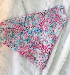 Cherry Blossoms Over the Collar Dog Bandana That Slips onto Their Existing Collar Size (Small)
