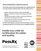 PoolRx+ Mineral Algaecide Unit, up to 6-Month Algae Control, for 2.5K-5K gallons, Red & White, New Formula with Silver.