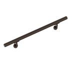Meranti Aluminum Handrail for Indoor or Outdoor Steps and Stairs – Hand Rails for Elderly – DIY Complete Stair Railing Kit (3' Length, Bronze Textured)