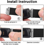 Vancle Elastic Bands for Fitbit Inspire 3 Bands Women, Breathable Adjustable Replacement Stretchy Nylon Loop Wristband Sport Straps Compatible with Fitbit Inspire 3 Fitness Tracker