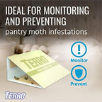 TERRO T2900 (Pack of 2) Pantry Moth Traps - Traps grain moths, flour moths, meal moths, and seed moths, (Packaging May Vary)