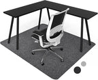 Placoot Desk Chair Mat for Hardwood Floor & Tile 55"x63" Office Chair Mat for Rolling Chairs Large Anti-Slip-Recyclable Material Computer Chair Mat Rug
