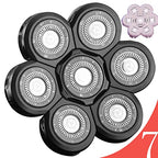 7 Blades for Head Shaver Replacement Heads 7 Heads for Many Main Brands Electric Shaver Razor Bald Men Head Shaver Blades
