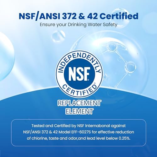 Waterspecialist DA29-00020B Samsung Water Filter for Refrigerators, Replacement for Samsung Water Filter DA29-00020B, HAF-CIN, RS25J500DSR, RF28HMEDBSR, HAF-CIN/EXP, RF4287HARS, RF28HFEDBSR, 3 Filters