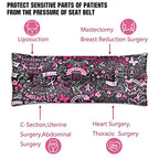 Mastectomy Pillow,Post Heart Surgery Seatbelt Pillow,hysterectomy recovery,c section Recovery,Insert Icebags Pockets chemo port pillow,Pacemaker Seatbelt Protection,Great Breast Cancer Gifts for Women