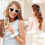 Bridal Shower Gifts for Women Bride To Be Gift Set Bride Hair Clip Claw Clip Accessories Bride Hair Scrunchie Bride Sunglasses Bachelorette Party Wedding Gifts