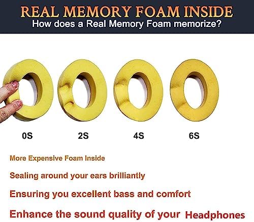 SoloWIT Cooling Gel Replacement Ear Pads Cushions for Beats Solo 2 & Solo 3 Wireless On-Ear Headphones, Solo2 Solo3 Earpads with High-Density Noise Isolation Foam, Added Thickness - White