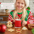 8 Pcs Christmas Gingerbread Man Diamond Coasters Kits with Holder DIY Diamond Art Coaster Non Slip Coaster for Adults Diamond Kits Supplies for Xmas Holiday Present