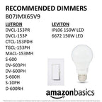 Amazon Basics A19 LED Light Bulb, 60 Watt Equivalent, Energy Efficient 12W, E26 Standard Base, Soft White 2700K, Dimmable, 10,000 Hour Lifetime , 6-Pack