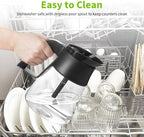CM401 10-Cup Coffee Pot Replacement for Ninja Specialty Hot & Iced Coffee Maker, Compatible with Ninja CM400 CM371 CFN601 CFP101 CP300 CP301, Glass Carafe with Brew-Through Lid