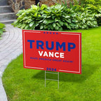 Trump Vance Yard Sign, 24" x 18" Double-Sided Trump Vance 2024 Yard Sign With Stake, MAGA Trump Yard Sign, Show Your Support, Decorate Your Lawn With Trump Vance Campaign Yard Sign 2024