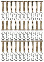 30 pcs 738-04124A and 714-04040 Shear Pins and Cotter Pins for Cub Cadet MTD Troy Bilt Snowblowers