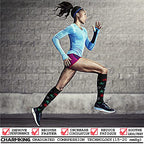CHARMKING Compression Socks for Women & Men (8 Pairs) 15-20 mmHg Graduated Copper Support Socks are Best for Pregnant, Nurses - Boost Performance, Circulation, Knee High & Wide Calf (S/M, Multi 23)
