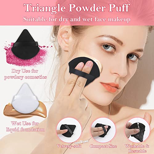 Disposable Makeup Applicators Accessories Kit Makeup Artist Supplies with Mixing Tray Mascara Wands, Lip Brushes, Hair Clips Triangle Puff for Face with Storage Box