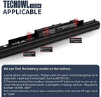 Spare 807956-001 Laptop Battery for Hp, HS03 HS04 Battery Hp Replacement Spare 807956-001 807957-001 HS03 HS04 for HP Pavilion 14 and 15 Series laptops - High-Performance [2600mAh/38Wh]