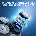 SH90 Replacement Heads Compatible with Philips norelco Series 9000(S9xxx) 8000(S8xxx) Electric Razor Shaver, Upgrade SH90/62 Replacement Double Blades for Philips Shaver 9000