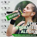 Water Bottle, 32 oz Motivational Water Bottles with Time Marker-Tritan & BPA Free, Sports Water Bottle with Time to Drink & Strap, Wide Mouth, Leakproof -Gift for Christmas Gym Fitness & Outdoor