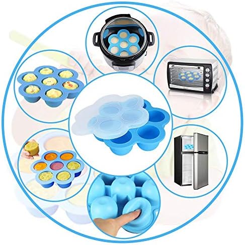 Accessories for Instant Pot, 73 PCS Accessories for Pressure Cooker for 5/6/8 Qt Electric Pressure Cooker -2 Steamer Baskets, Steamer Rack, Non-stick Springform Pan, Egg Rack