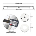 Grab Bars for Shower, 2 Pack 32-Inch Anti Slip Shower Handles for Elderly, Safety Shower Grab Bar, Stainless Steel Handicap Grab Bars for Bathroom (Polished Nickel 1" Diameter)