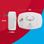 First Alert CO605 Plug-In Carbon Monoxide Detector with Battery Backup , White