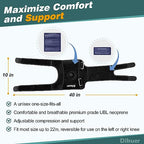 Knee Ice Pack Wrap Around Entire Knee After Surgery, Adjustable Velcro Knee Brace with 2 Size Reuseable Cold/Hot Gel Ice Pack for Knees Replacement with Cold Compression, Relief for Arthritis Pain