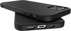 Moduro Minimalist Case for iPhone 13 Pro Max, Ultra Thin [1.5mm] Slim Fit Flexible Soft TPU Case (Black)