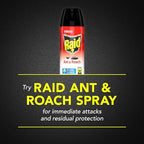 Raid Ant & Roach Aerosol Bug Spray, Water-Based Formula Insecticide With No Greasy Residue, Kills On Contact, 17.5 oz