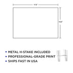 PATTY WACKZ Trump 2024 Trump Yard Signs 2024 Double Sided 17.5" x 13.5" Corrugated Plastic Trump Vance Yard Signs 2024 with H-Frame Ground Stake Trump Signs for Yard.