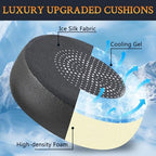 SOULWIT Cooling Gel Earpads Replacement for Jabra Evolve 75(75UC 75MS 75SE) Stereo Wireless Bluetooth Headset, Ear Pads Cushions with High-Density Noise Isolation Foam - Black
