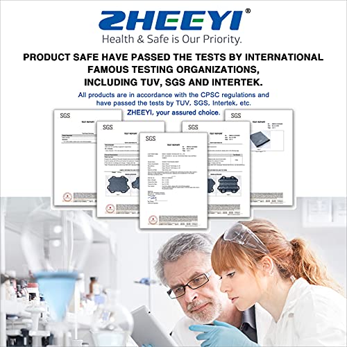 ZHEEYI Positioning Bed Pad with Reinforced Handles 43" x 36" Patient Transfer Sheet Aid Assistant for Body Lifting, Turning, Repositioning, for Elderly, Incontinence, Caregiver, Gray