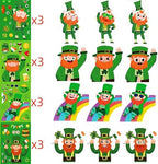 36 Sheets St Patricks Day Stickers, Saint Patricks Make A Face Stickers, Make Your Own St Patricks Day Decorations Accessories for Kids Adults Irish Party Favor Supplies