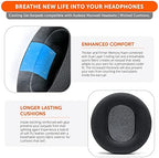 WC Freeze Maxwell - Cooling Gel Replacement Earpads for Audeze Maxwell Headphones by Wicked Cushions - Elevate Comfort, Durability, Thickness & Sound Isolation for Epic Gaming Sessions | Black