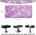 Knee Scooter Cushion 2" Thick Memory Foam Knee Scooter Pad for Comfort w/Removable Cover Walker/Roller Accessories fits Most Models