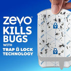 ZEVO Flying Insect Trap Refill - for The MAX & Standard Indoor Fly Trap - Catch Gnats, House & Fruit Flies - Easy to Use - Mess-Free Disposal (10 Refill Cartridges)