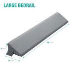 Vekkia King Bed Wedge Pillow for Headboard/Bed Mattress Gap Filler Wedge,Bed Gap Filler Close Gap (0-6"),Stop Pillow Falling Down-Gray(76"x10"x6")