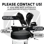 HELIMIX 1.5 Vortex Blender Shaker Bottle Holds Upto 20oz | No Blending Ball or Whisk | USA Made | Portable Pre Workout Whey Protein Drink Shaker Cup | Mixes Cocktails Smoothies Shakes | Top Rack Safe