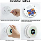 Yfwsrecinoe Upgraded Combination Smoke and Carbon Monoxide Alarm Detector, Dual Sensor Smoke Alarm&Carbon Monoxide Detector (Includes Battery)