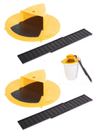 Uptrends Exchange Humane Mouse Trap Bucket Lid, 2 Pack, for 5-Gallon Bucket, for Indoor Outdoor Use, Multi Catch Rodent Mice Trap