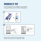MARRIOTTO MRW1 Refrigerator Water Filter Compatible with Whirlpool W10295370A, EDR1RXD1, Filter 1, W10295370, P4RFWB, P8RFWB2L, 46-9930, 46-9081 Refrigerator Water Filter | Pack of 3