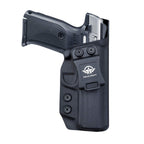 Ruger SR9 Holster, Ruger SR40 Holster - Kydex IWB Holster Ruger SR9 / Ruger SR40 Holster IWB - Inside Waistband Holster Widened Entrance For Ruger SR9 / SR40 Accessories ( Black, Right Hand)