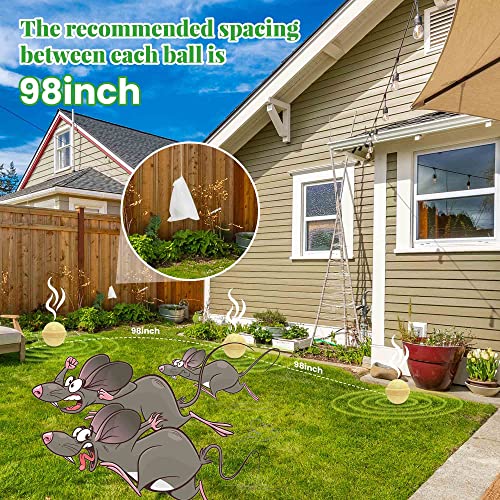 24 Pack Natural Mouse Repellent Peppermint Oil to Repel Mice and Rats, Rodent Repellent for Outdoor Indoor Car Engine RV Home Kitchen, Keep Moles & Voles Out of Lawn and Garden, Pet Safe