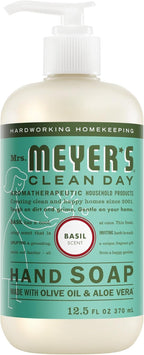 Mrs. MEYER'S CLEAN DAY Liquid Hand Soap Variety Pack 12.5 OZ Each, 3 Count (Lemon Verbena + Basil + Peony)